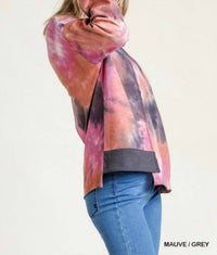 Umgee - Contrast Trim Tie Dye Top