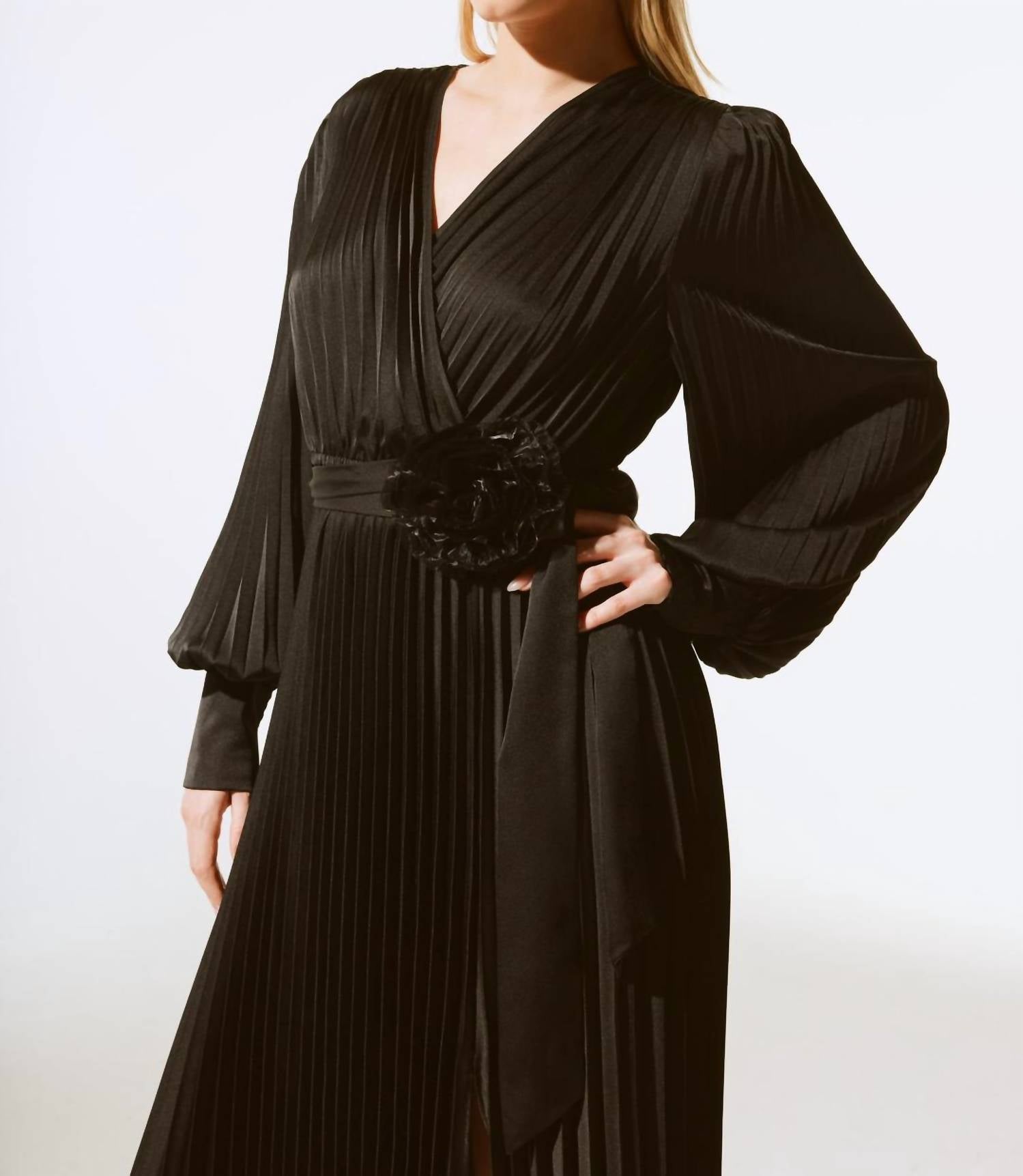 Joseph Ribkoff - Pleated Midi Dress