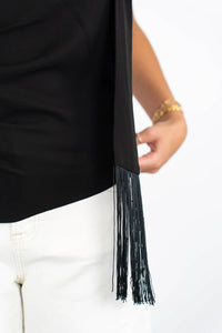 Whiteroom+Cactus - Ruby Asymmetrical Scarf Blouse