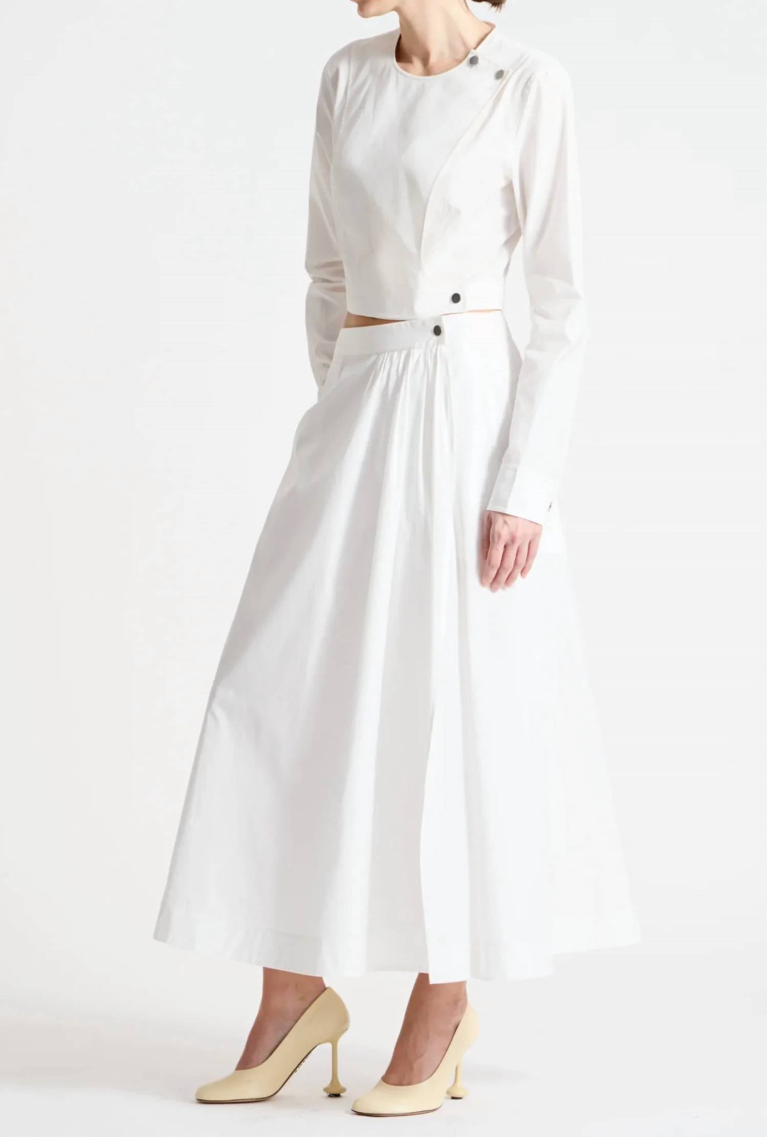 Saint Art - Flora Poplin Skirt