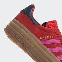 adidas Women's Gazelle Bold Sneakers in red semi lucid fuchsia night indigo - women's sneaker - view 6