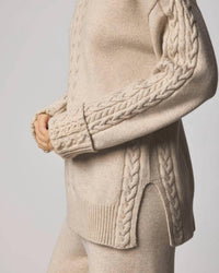 Splendid Jet Set Crewneck Sweater in cappuccino heather - women's sweater - view 4