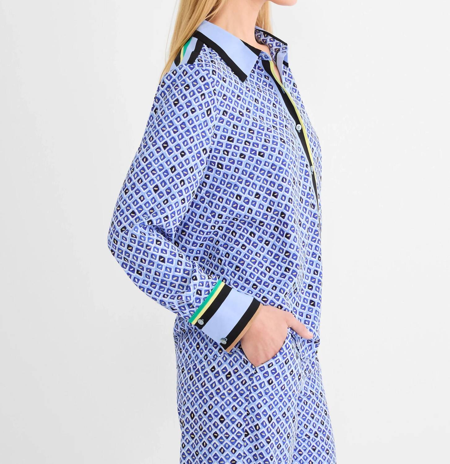 Nic + Zoe - Mosaic Trimmed Shirt