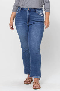 Vervet By Flying Monkey - Super High Rise Ankle Slim Straight Jeans
