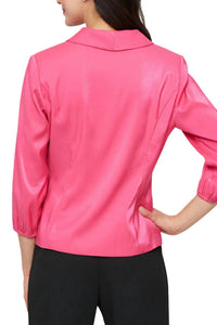Alex Evenings - Women's Fitted Silhouette Tunic Blouse Top