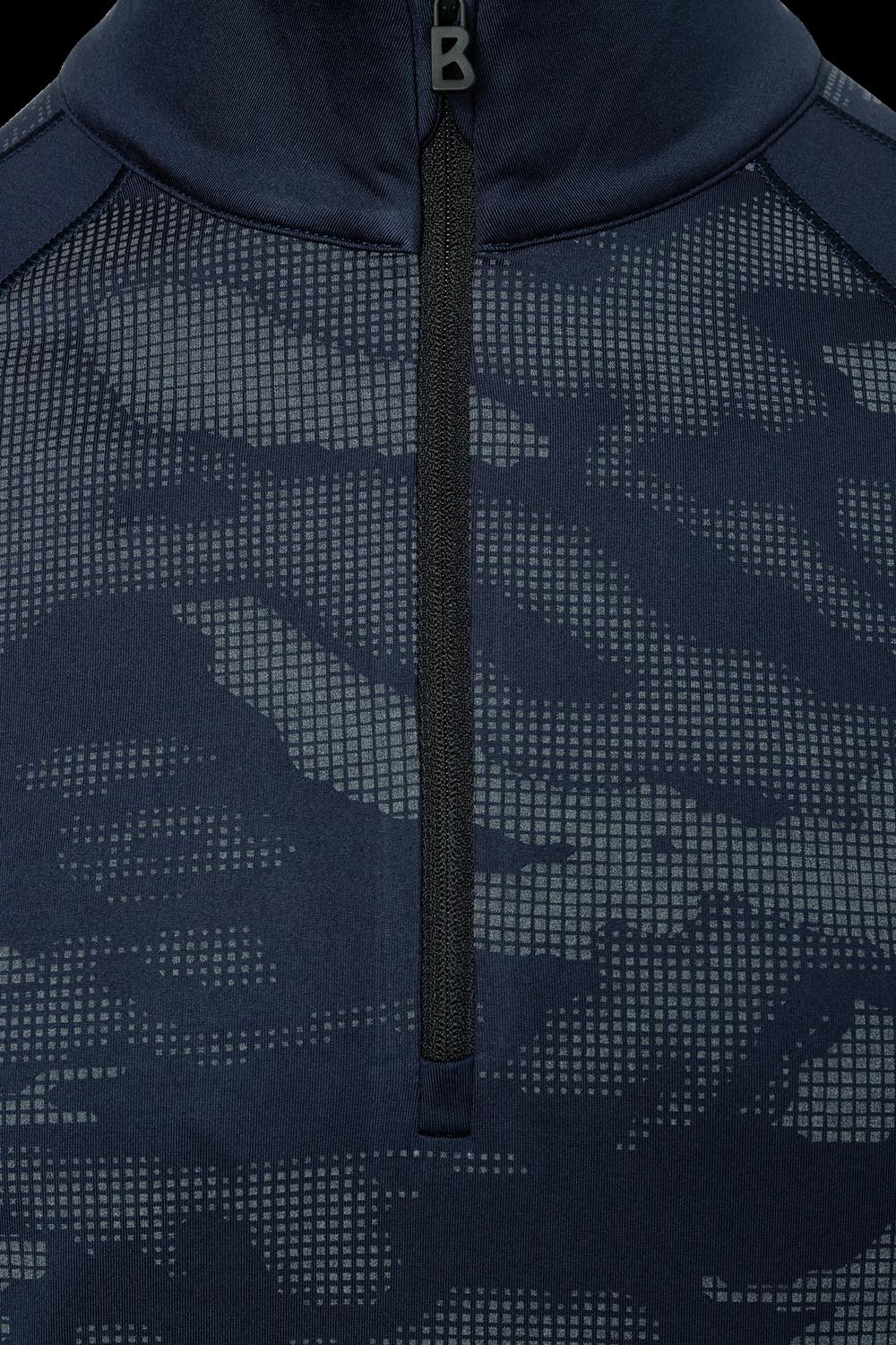 Bogner Fire + Ice Premo First Layer Top in night blue - men's jacket - detail view