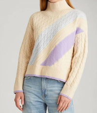 525 America - Ria Colorblock Cable Pullover