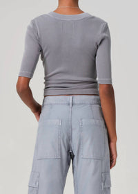 Citizens Of Humanity - Women's Balboa Nali Short Sleeve Henley Top