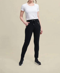 Joseph Ribkoff - Drawstring Pull On Athleisure Jogger Pants