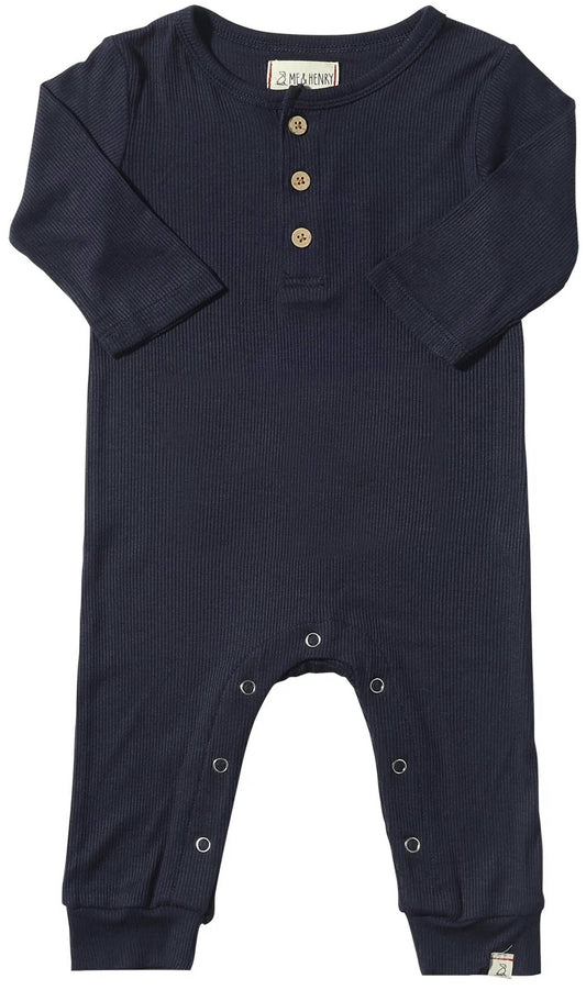 Me & Henry - Boy's Mason Ribbed Romper
