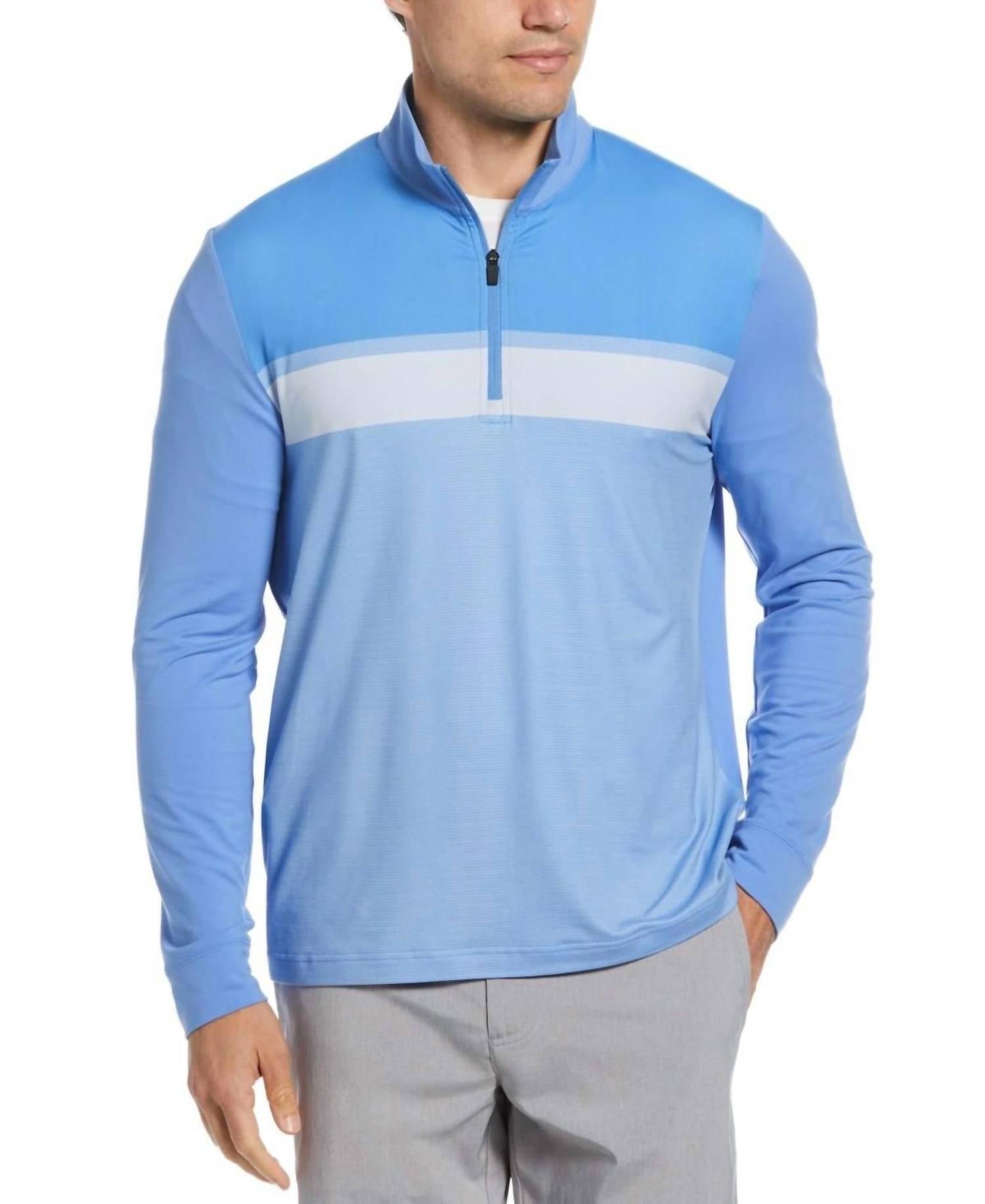 Pga Tour - Men's Chest Stripe Ombre Sweater