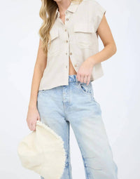 Blu Pepper - Driftwood Button-up Top