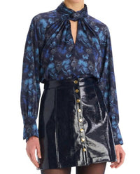 ALLISON NEW YORK Samantha Blouse in midnight floral - women's blouse - view 4