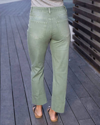 Grace And Lace - Mel's Favorite Straight Leg Cropped Denim Jeans