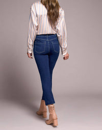 Tribal - Audrey Pull-on Crop Straight Jean