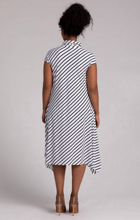 Sympli - Flounce Funnel Neck Dress
