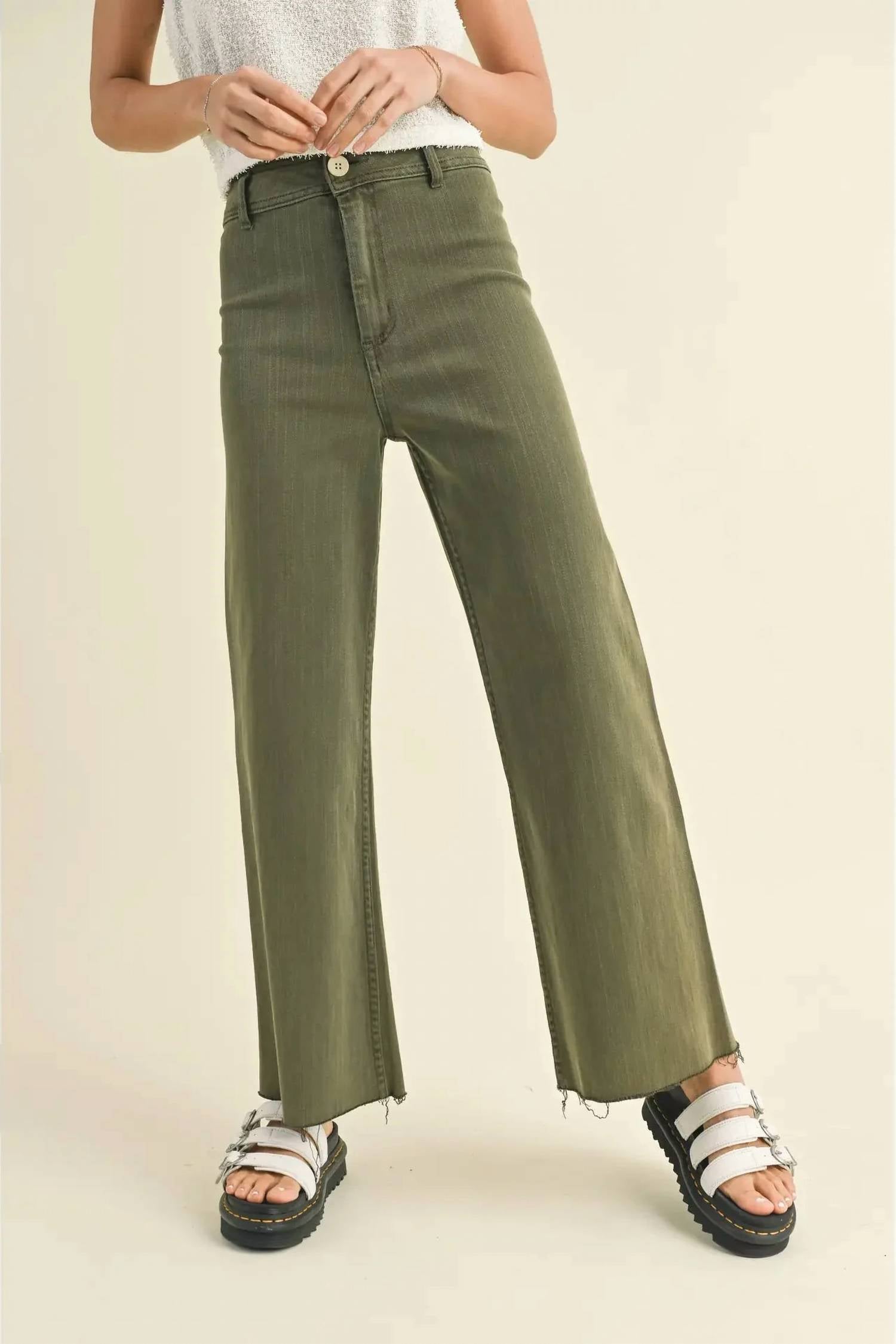 Miou Muse - Straight Wide Leg Pants
