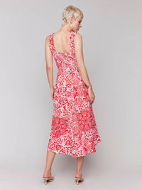 Charlie B - Printed Midi Dress With Shirring Detail