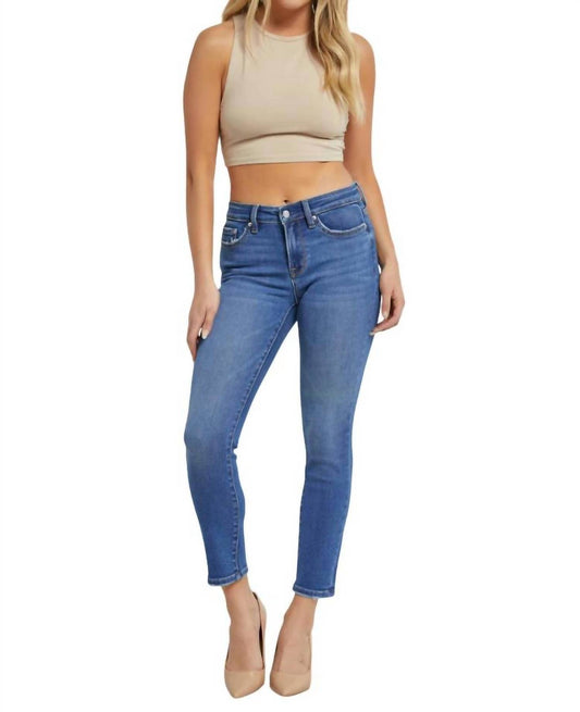Mica Denim - Mid-rise Cigarette Ankle Jeans