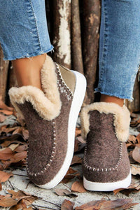 dear lover Ankle Boot Patchwork Slippers in multi - women's shoe - detail view