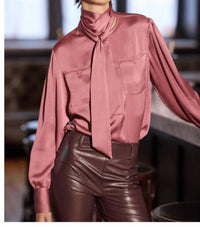 Esqualo - daiane utility scarf blouse
