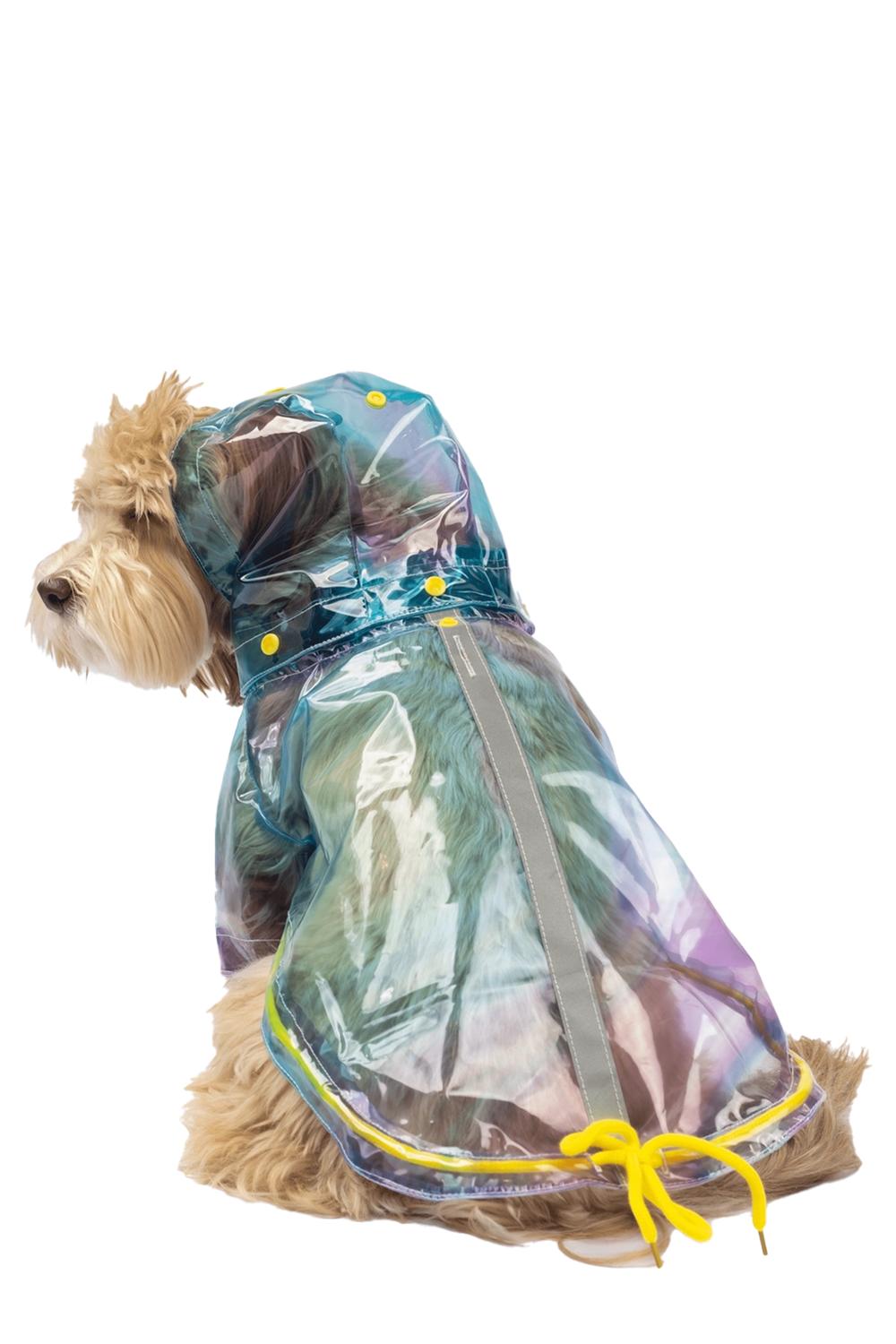 Silver Paw Kinney Dog Translucent Raincoat in multi - item - detail view