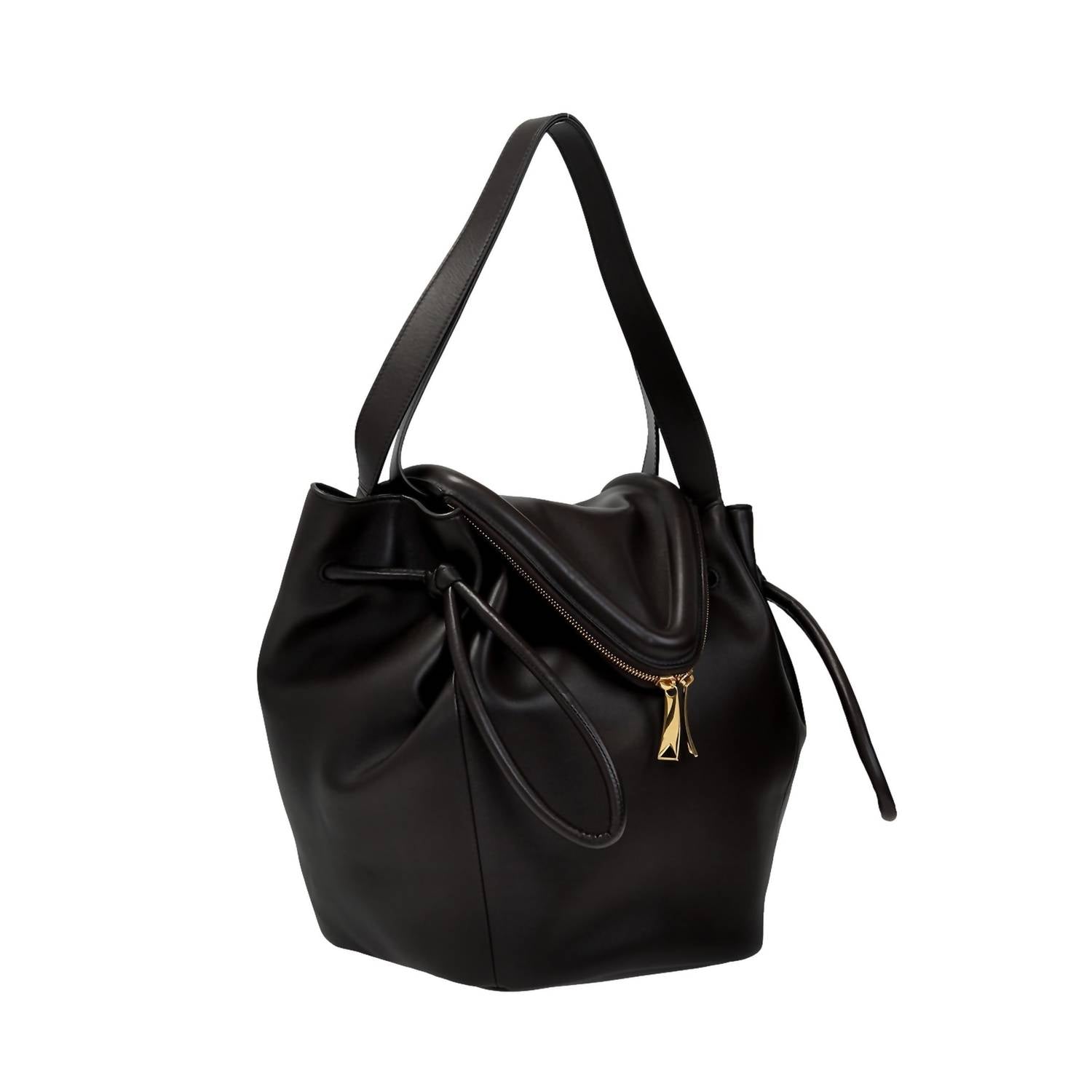 Bottega Veneta - Women's Veneta Beak Large Calfskin Shoulder Bag