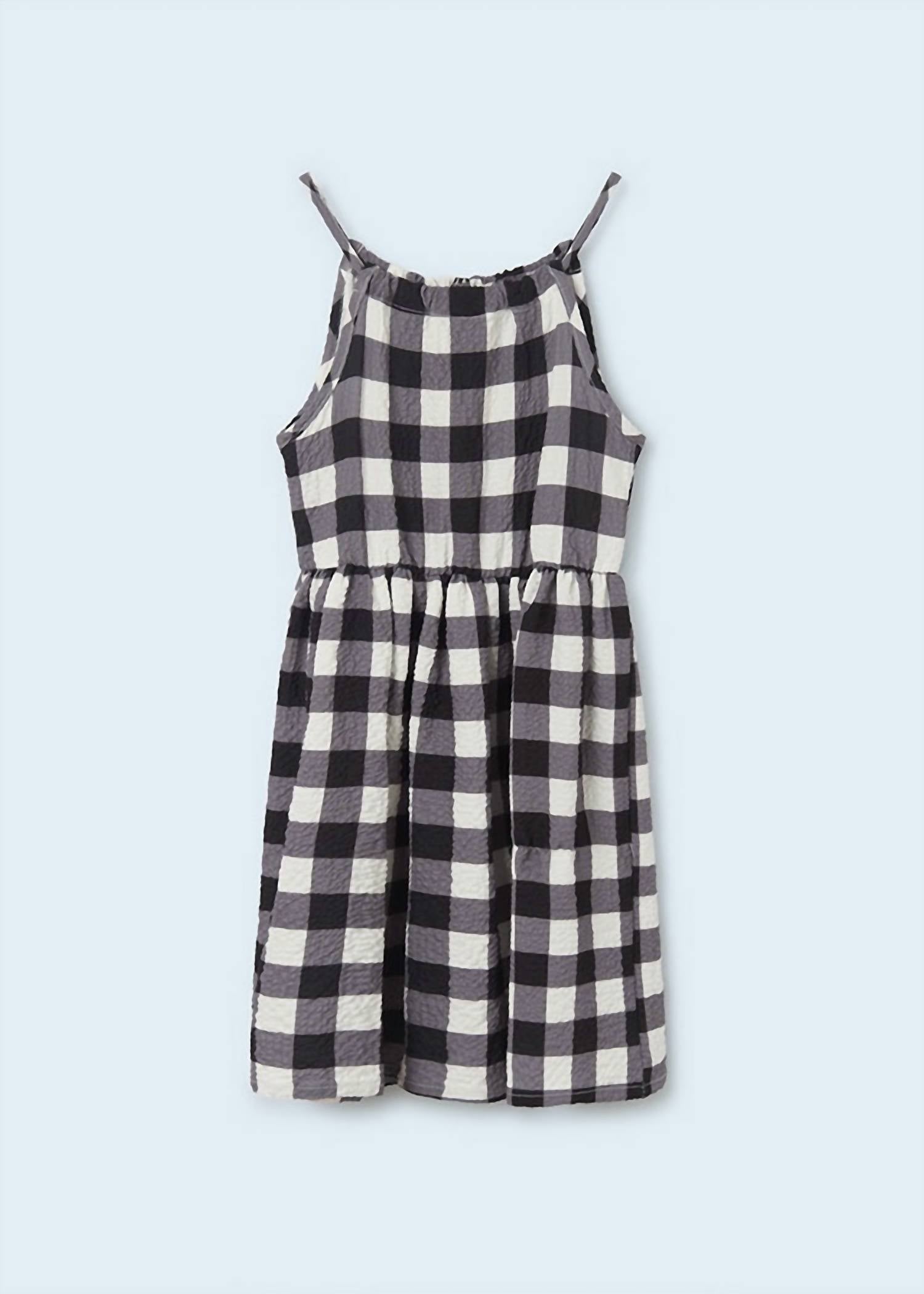 Mayoral - Kid's Gingham Crinkle Dress