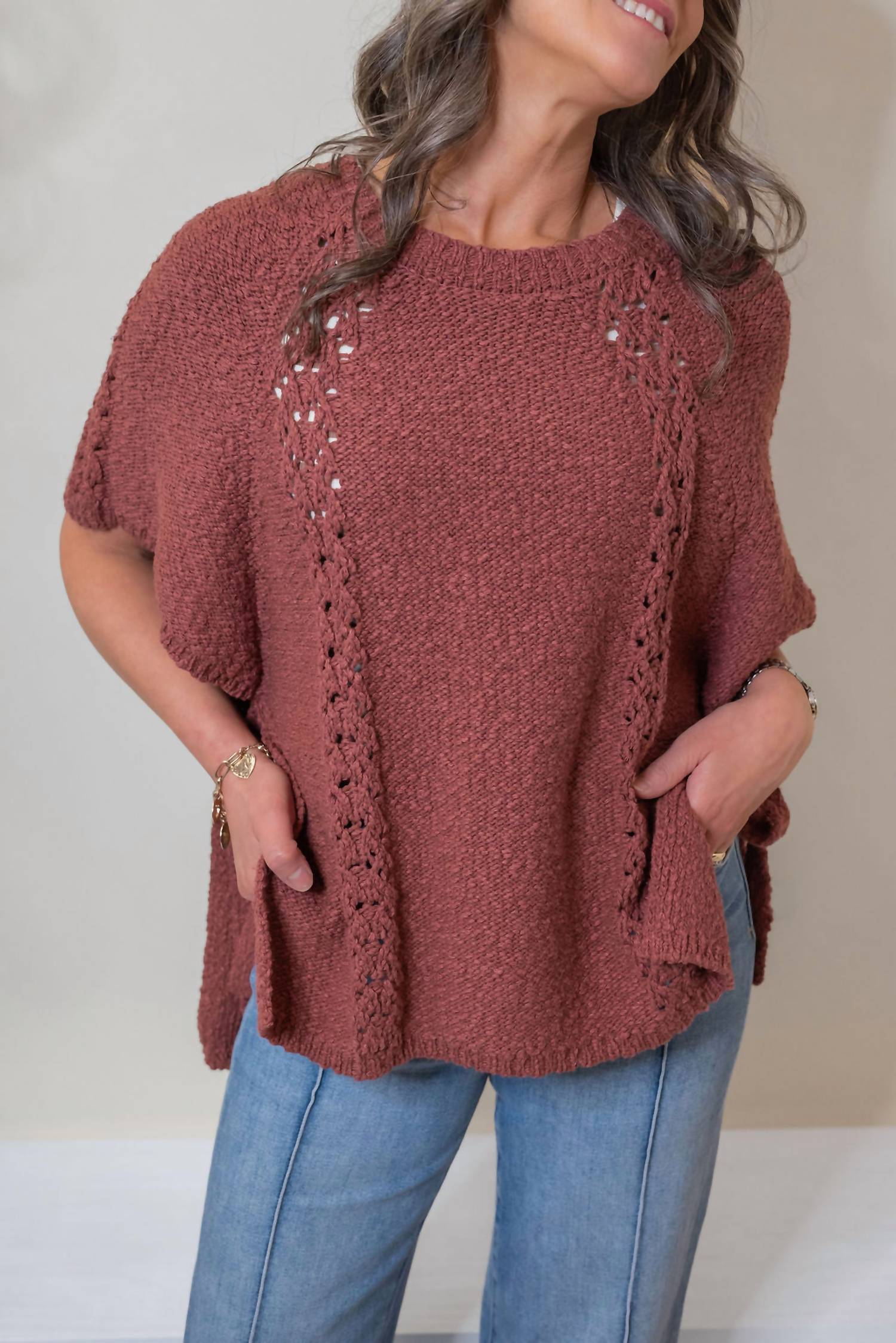 Easel - Watts Sweater Poncho