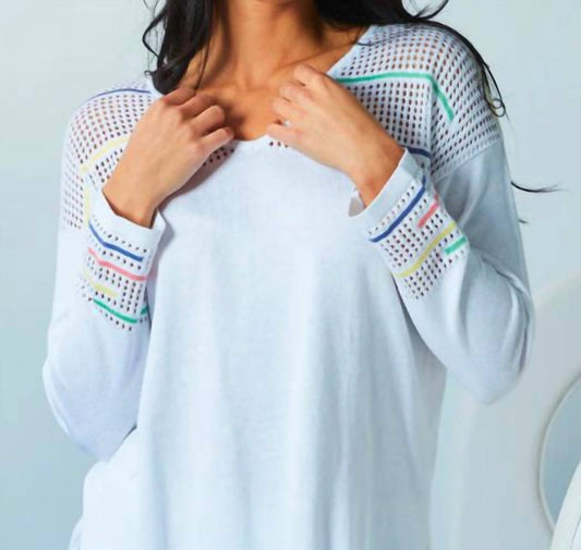 Angel Apparel - V-neck See Through Shoulder Top