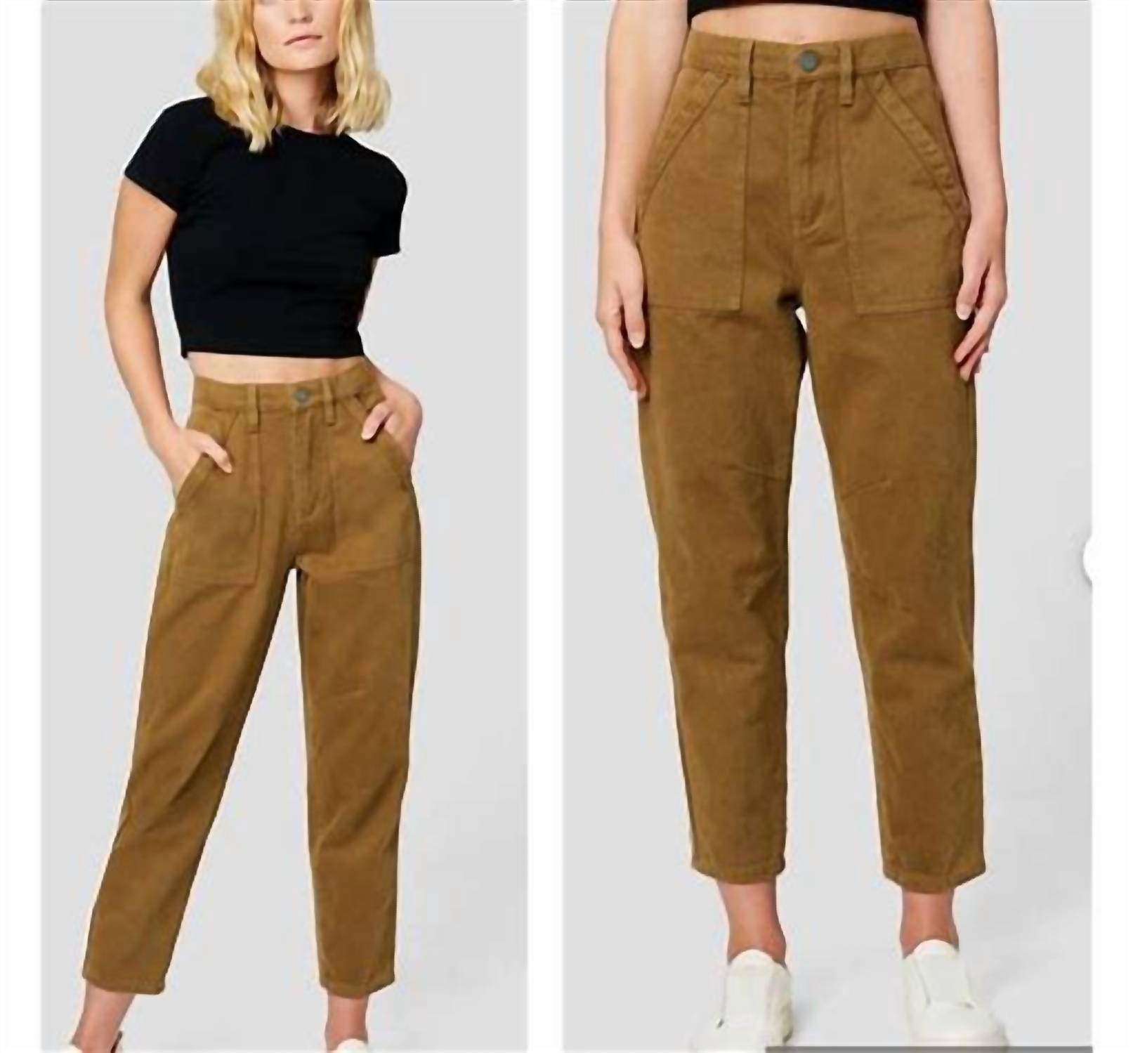 Blanknyc - keep going pork chop pocket denim pants high rise