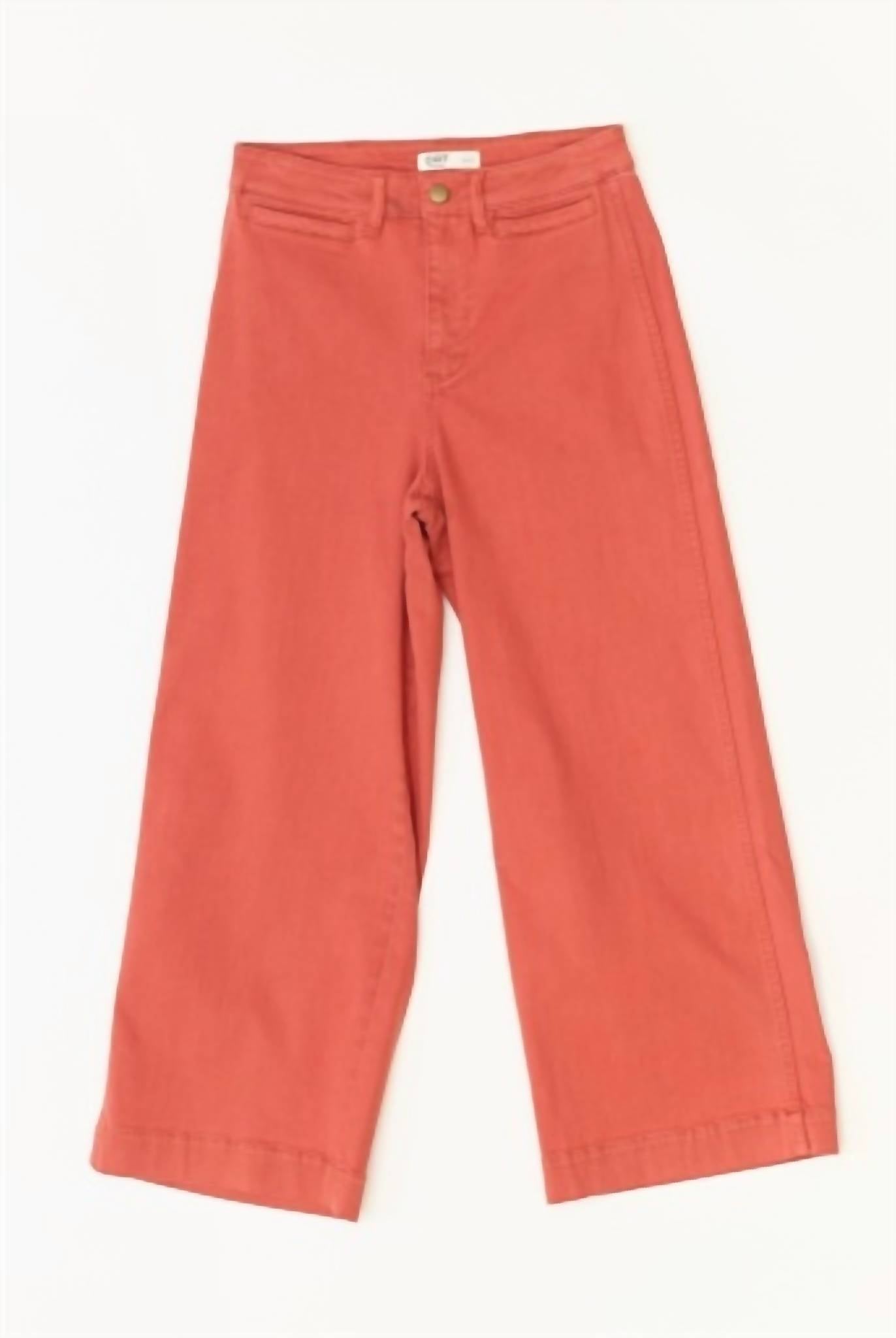 Oat New York - High Rise Crop Wide Leg Jean