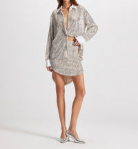 Theo The Label - Kleio Sequin Collared Shirt