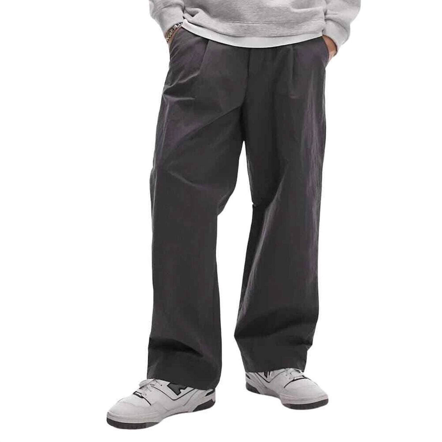 Topman - Wide Leg Paper Bag Trousers