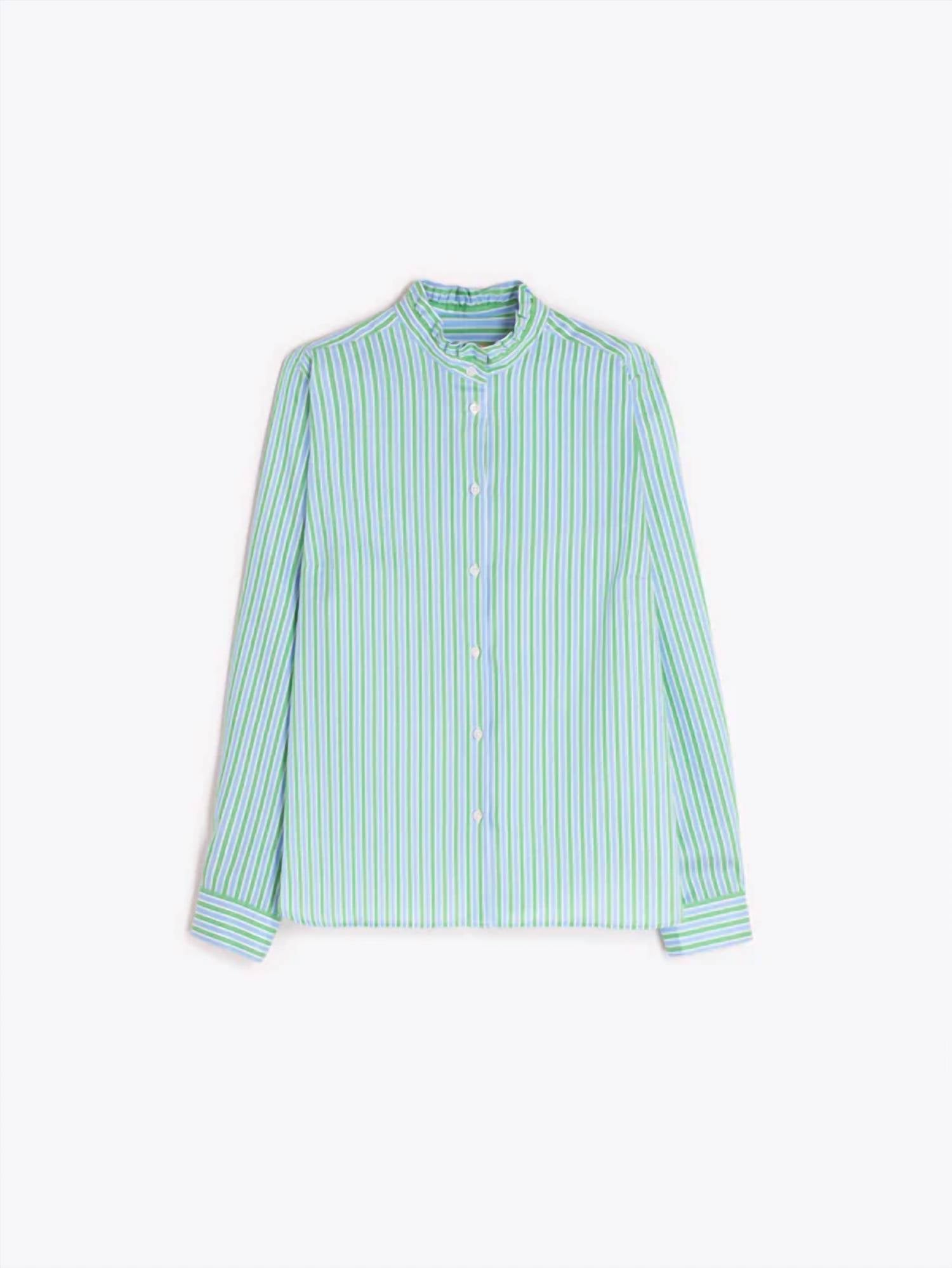 Vilagallo - Striped Pleated Shirt