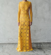 Escvdo - Siula Crochet Maxi Dress
