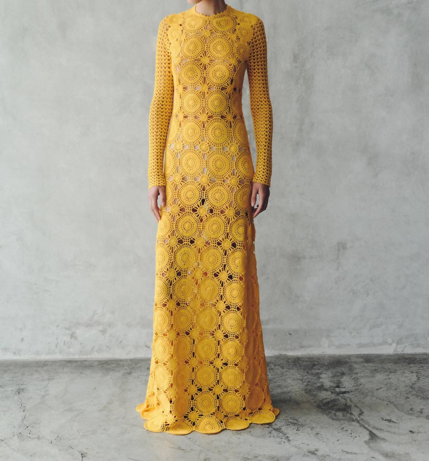 Escvdo - Siula Crochet Maxi Dress