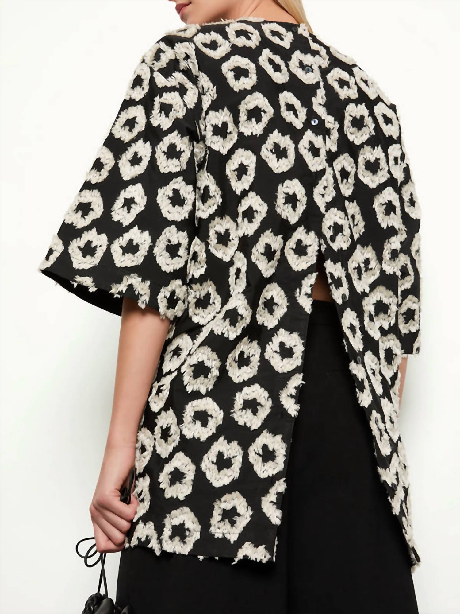 Ulla Johnson Remy Tunic in eclipse - women's shirt - alternate view