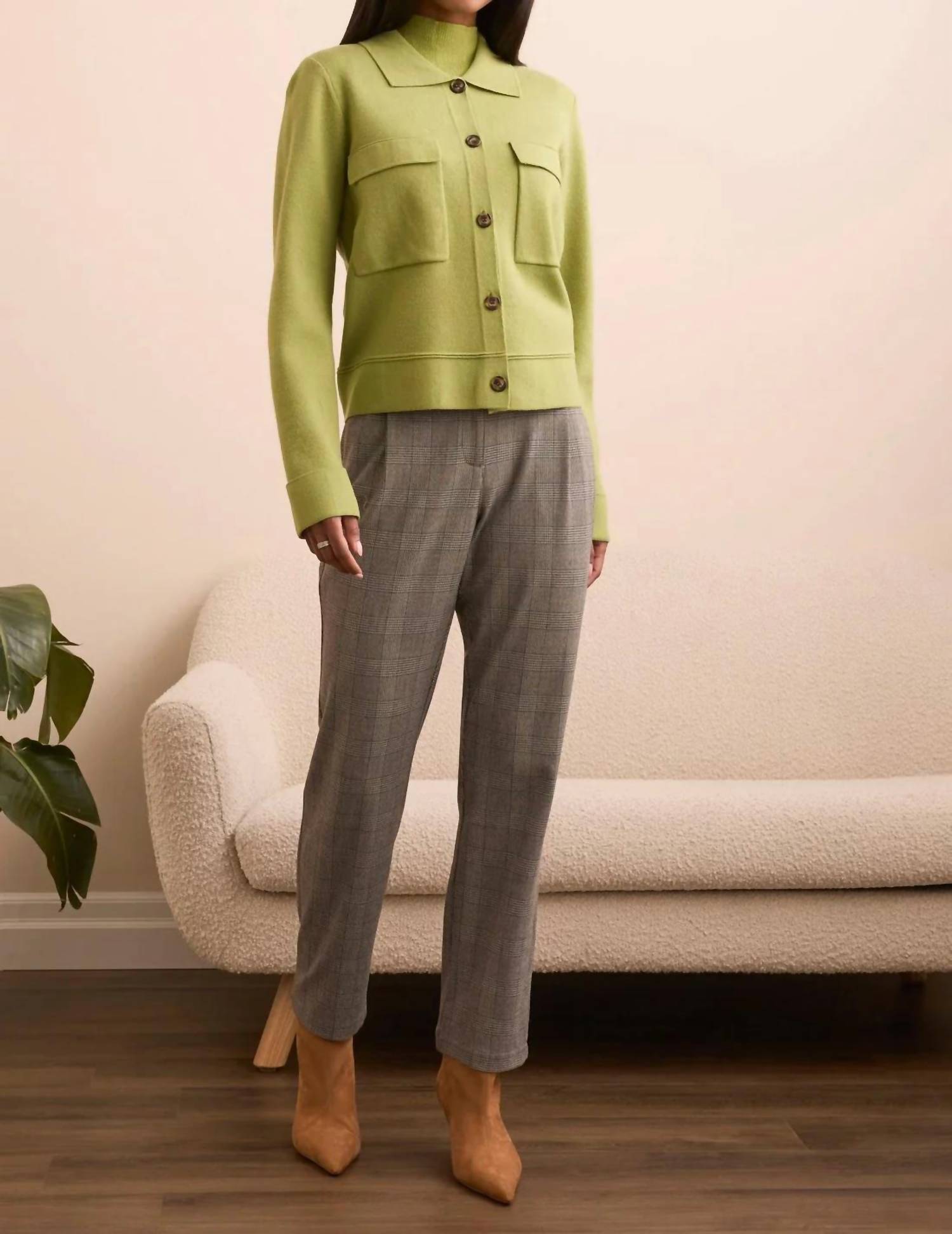 Tribal - Dulcie Double Knit Collared Sweater