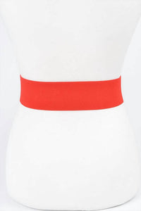 3Am By H&D Accessories - Women's Satin Big Flower Elastic Belt