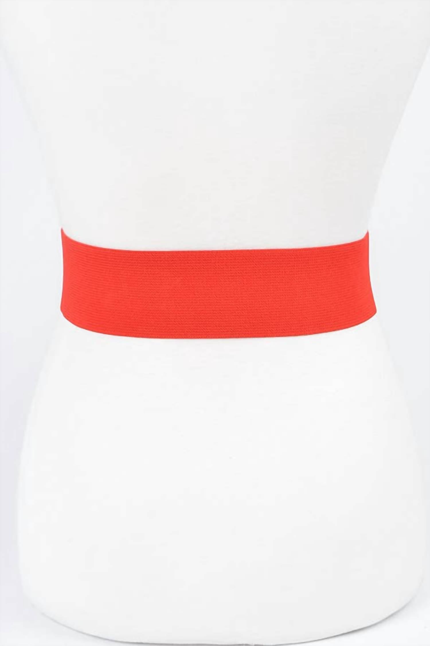 3Am By H&D Accessories - Women's Satin Big Flower Elastic Belt