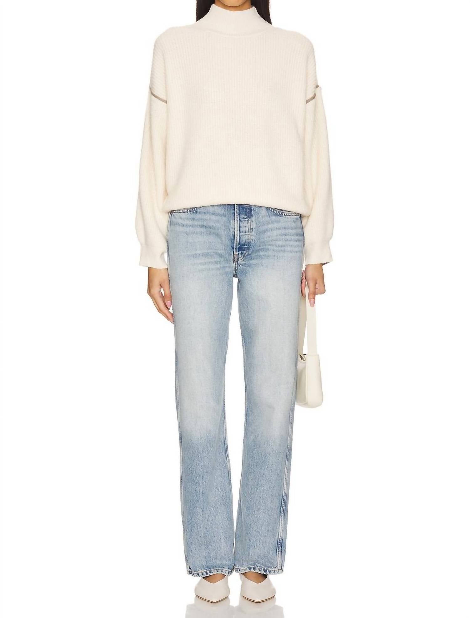 Line And Dot - Katy Mock Neck Sweater