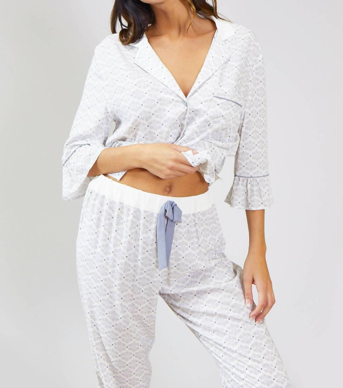 Pretty You London - Romance Print Pajama Set