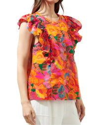 Sugarlips - Idalia Flutter Sleeve Top