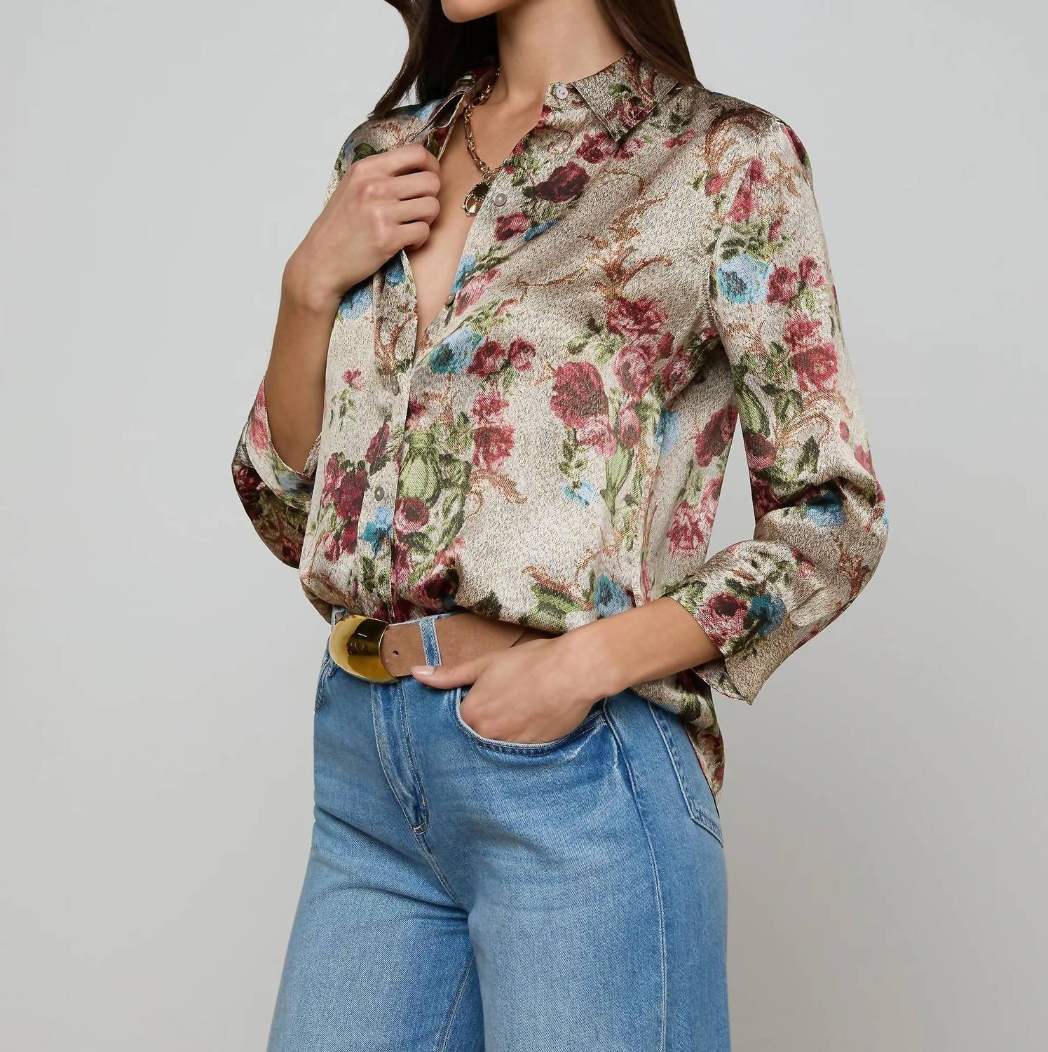 L'Agence - Dani Silk Blouse