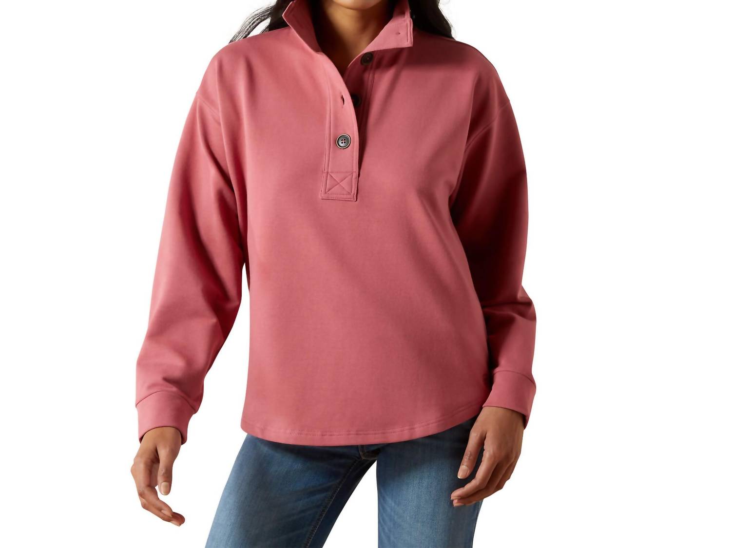 ARIAT Women's Hometown Sweatshirt in mauvewood - women's top