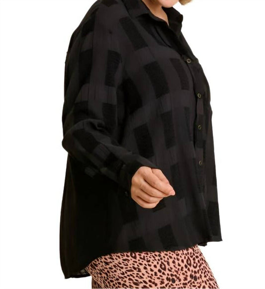 Umgee - Chenille Button Down Top