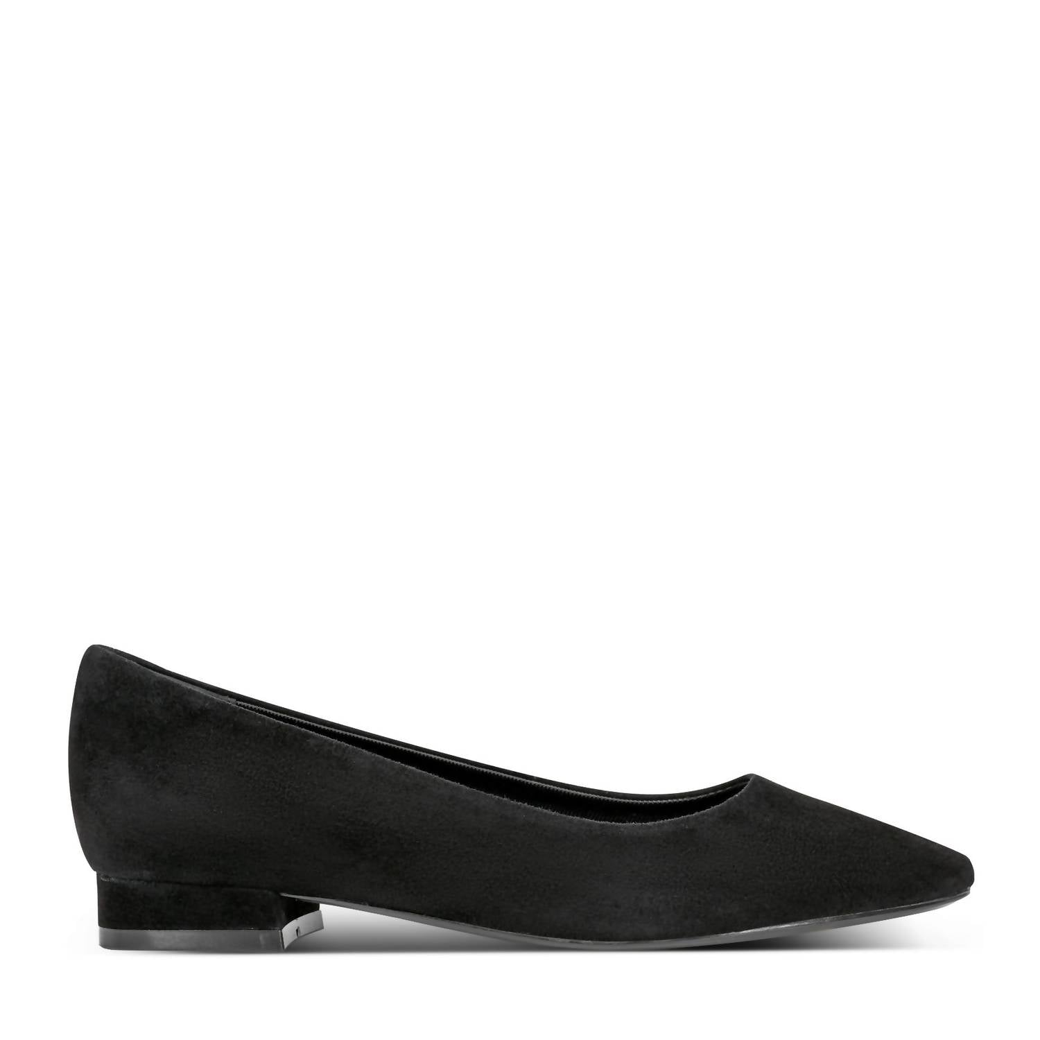 ROCKPORT Women's Tessa Pointy Toe Dress Shoes in black suede - women's flats - detail view