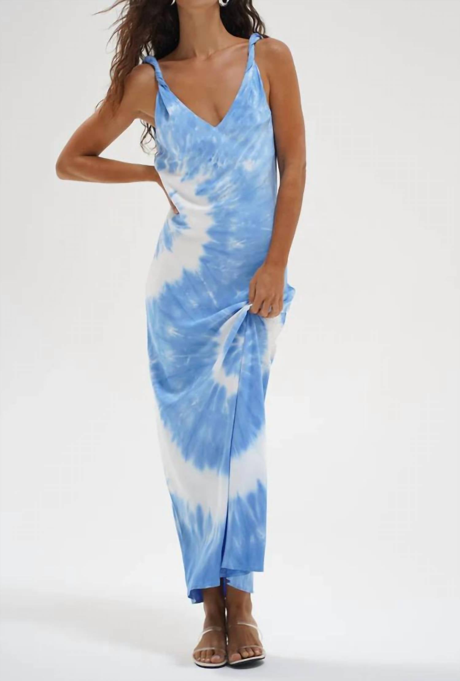 Lna - Sicily Tie Dye Slip Maxi Dress