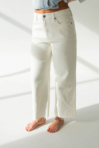 Hidden - Nori High Rise Crop Wide Leg Jean